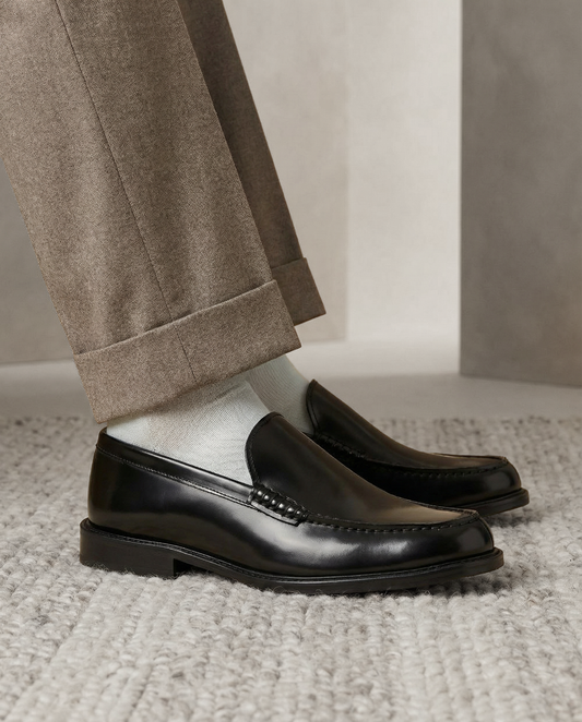 Loafer aus gebürstetem Kalbsleder