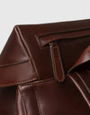 Vollnarbenleder-Rucksack mit Fronttaschen