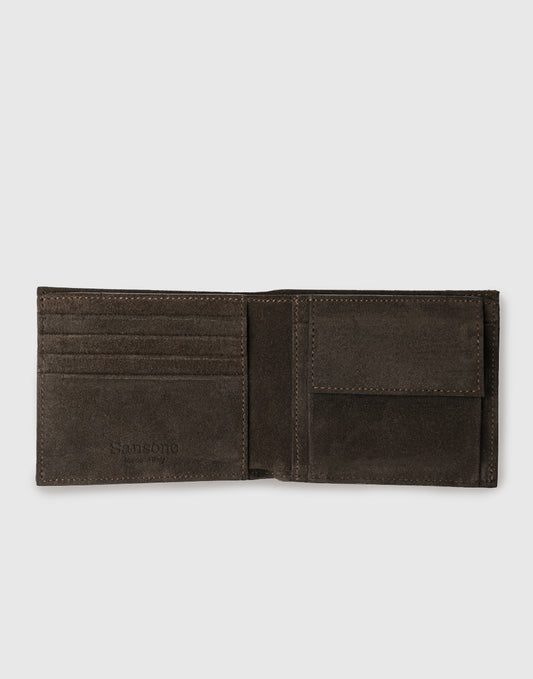 Brieftasche aus Veloursleder