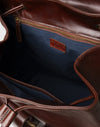 Vollnarbenleder-Rucksack mit Fronttaschen