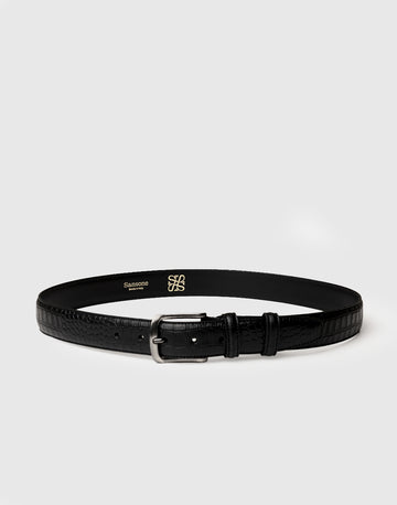 Krokodilgeprägter Ledergürtel