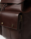 Vollnarbenleder-Rucksack mit Fronttaschen