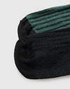 Wadenlange Herrensocken, reversibel, zweifarbig, gerippt