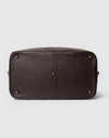 Braune Reisetasche aus genarbtem Leder