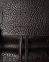 Rucksack aus braunem genarbtem Leder