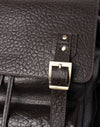 Rucksack aus braunem genarbtem Leder