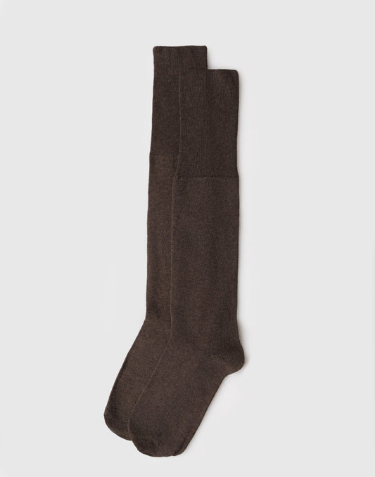 Lange Herrensocken aus Baumwolle und Kaschmir