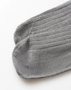 Lange Herrensocken aus Baumwolle und Kaschmir mit Rippenstruktur