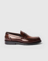Brauner Penny-Loafer aus Leder