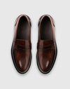 Brauner Penny-Loafer aus Leder