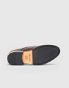 Doppelmonk-Schuh aus braunem Leder