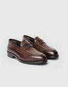 Brauner Penny Loafer aus Leder