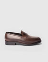 Brauner Penny Loafer aus Leder