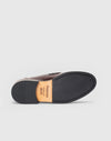 Bordeauxfarbener Lederloafer