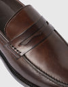 Brauner Penny-Loafer aus Leder