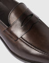 Brauner Penny Loafer aus Leder