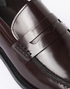 Bordeauxfarbener Lederloafer