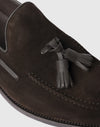 Brauner Wildleder-Mokassin mit Quasten