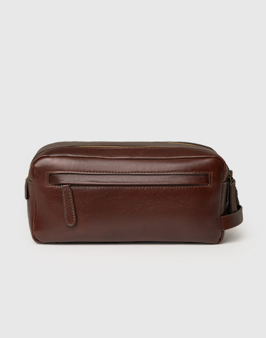 Beauty Case aus handgetupftem Kalbsleder