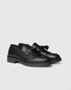 Lederloafer mit Quasten