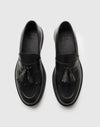 Lederloafer mit Quasten